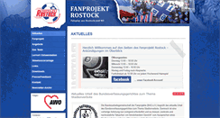 Desktop Screenshot of fanprojekt-rostock.de